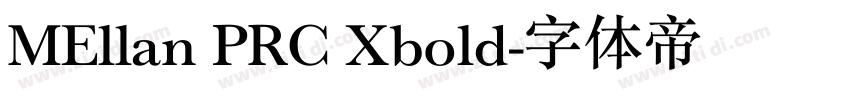 MEllan PRC Xbold字体转换